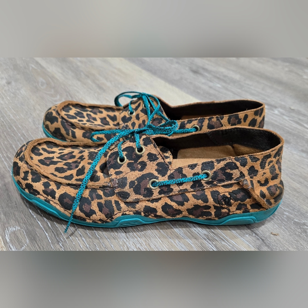 Ariat Caldwell Cheetah Print Loafers 7.5